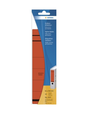ÉTIQ CLASSEUR 61x192 ROUGE