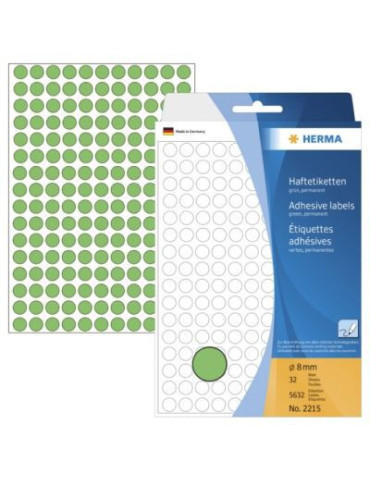 ÉTUI BUREAU ÉTIQUETTES Ø8 VERTES