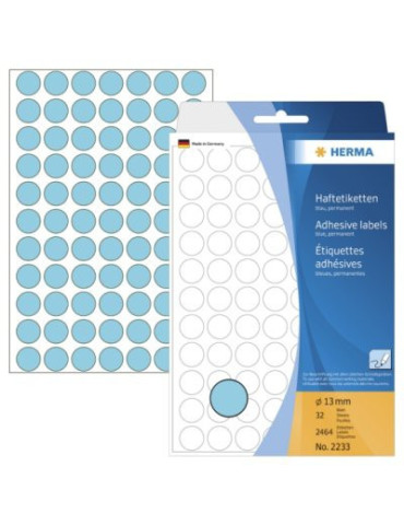 ÉTUI BUREAU ÉTIQUETTES Ø13 BLEUES