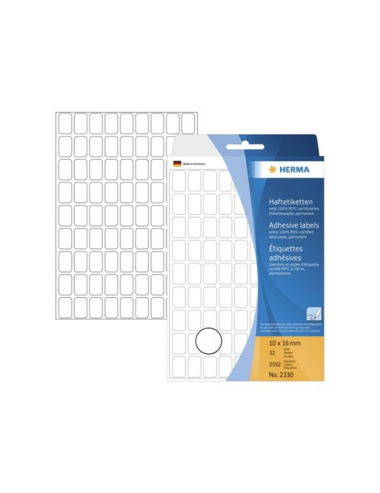 ÉTUI BUREAU ÉTIQUETTES 10x16 BLANCHES