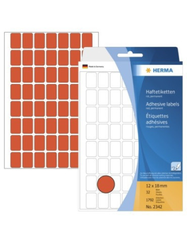 ÉTUI BUREAU ÉTIQUETTES 12x18 ROUGES