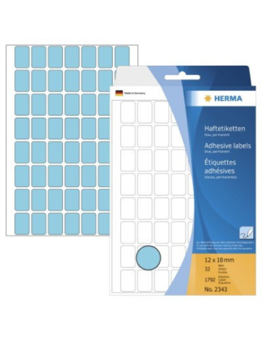 ÉTUI BUREAU ÉTIQUETTES 12x18 BLEUES