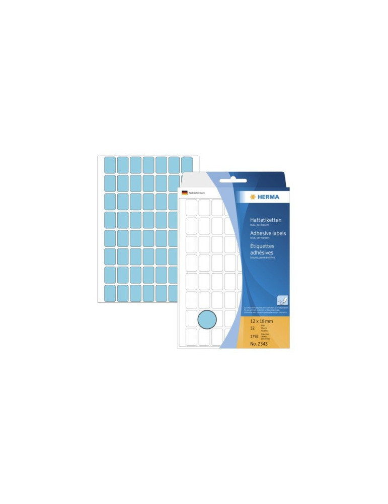 ÉTUI BUREAU ÉTIQUETTES 12x18 BLEUES