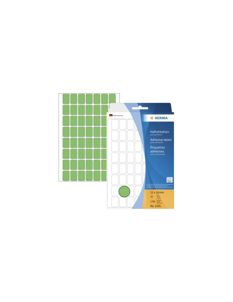 ÉTUI BUREAU ÉTIQUETTES 12x18 VERTES