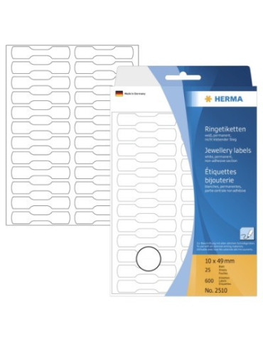 ÉTUI BUREAU ÉTIQUETTES 10x49 BLANCHES