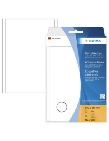 ÉTUI BUREAU ÉTIQUETTES 100x149 BLANCHES