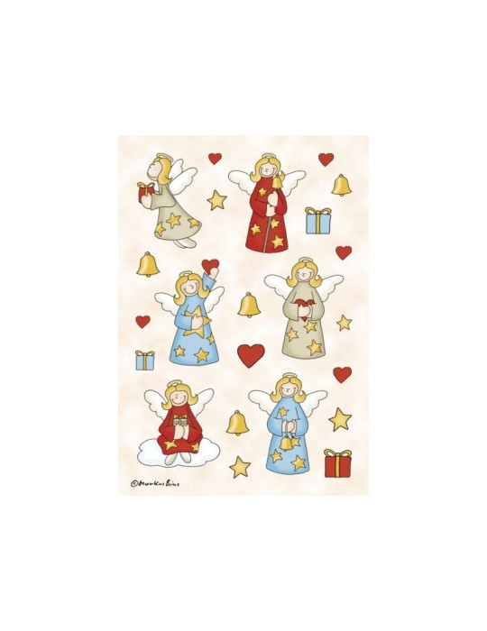 DECOR STICKER ENGEL, GLITTER