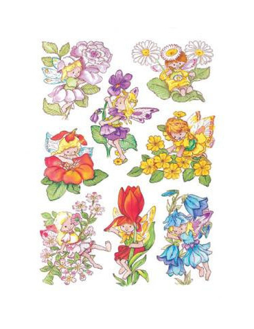 DECOR FLEURS ET ELFES