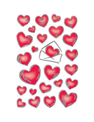 DECOR COEURS & LETTRES, ARGENTÉES