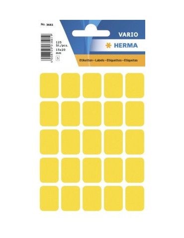 VARIO ÉTIQUETTES JAUNES 15x20