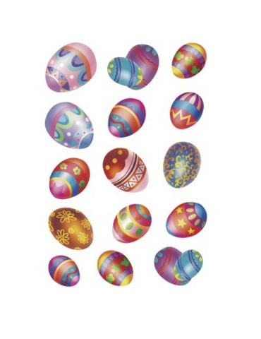 DECOR OEUFS DE PÂQUES, ÉTINCELANT