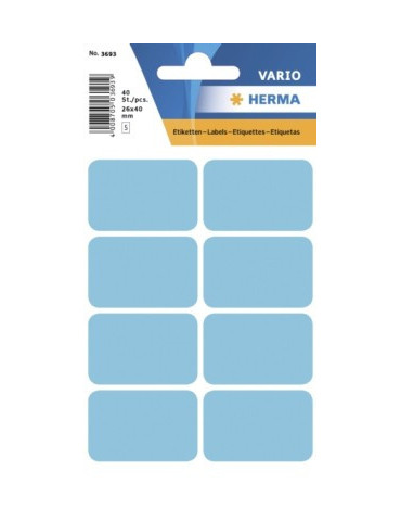 VARIO ÉTIQUETTES BLEUES 25x40
