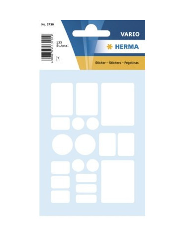 VARIO ÉTIQUETTES ASSORTIMENT BLANC