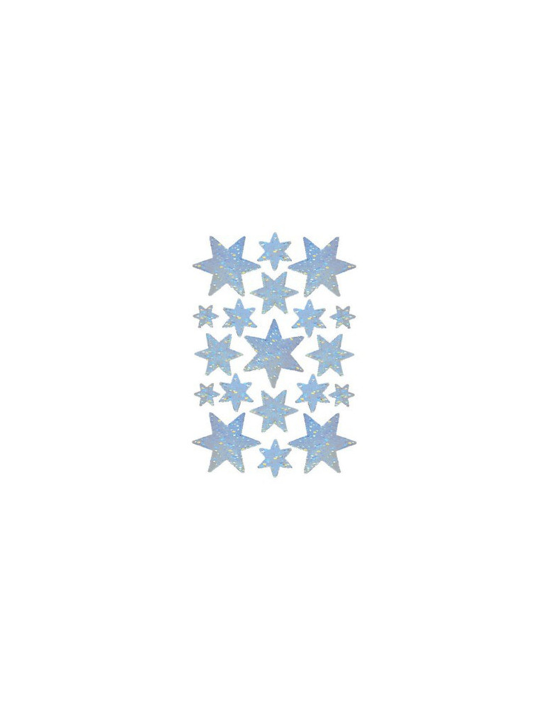 DECOR ÉTOILES, ARGENTÉES, HOLO