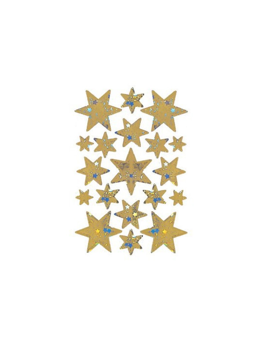DECOR ÉTOILES, DORÉES, HOLO