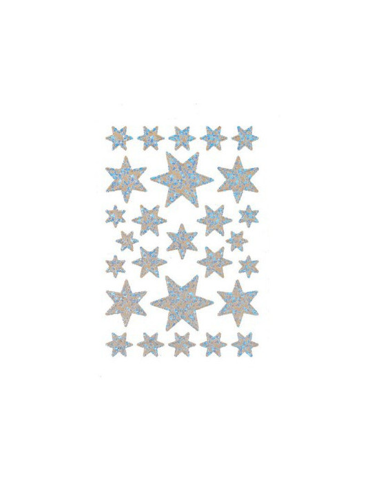 DECOR ÉTOILES, ARGENT/IRIS