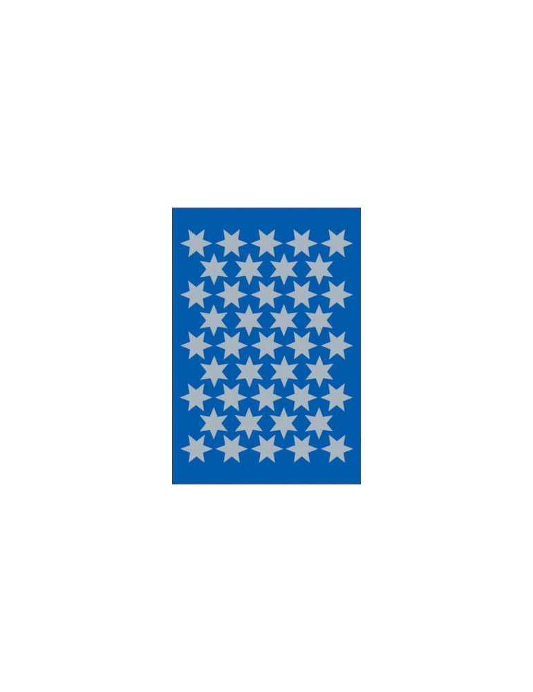 DECOR ÉTOILES, 6 BRANCHES ARGENTÉES Ø14