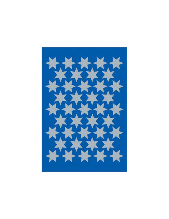 DECOR ÉTOILES, 6 BRANCHES ARGENTÉES Ø14