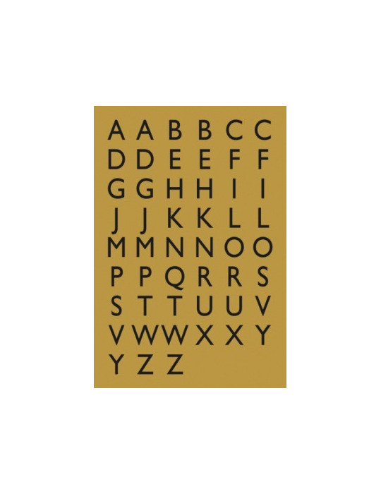VARIO LETTRES A-Z, NOIR/OR