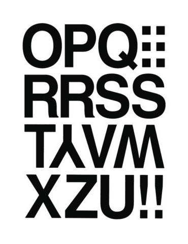 VARIO LETTRES O-Z, NOIRES 33 mm