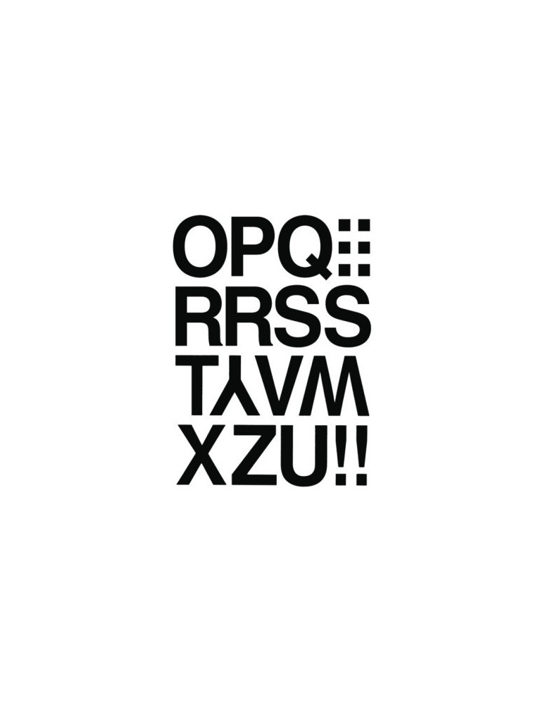 VARIO LETTRES O-Z, NOIRES 33 mm