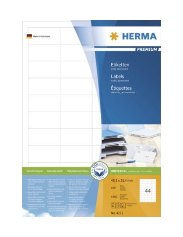 ÉTIQUETTES PREMIUM A4 100 48,3x25,4