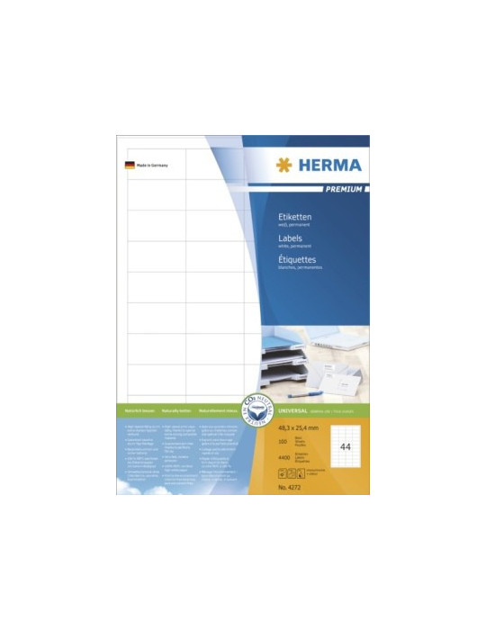 ÉTIQUETTES PREMIUM A4 100 48,3x25,4