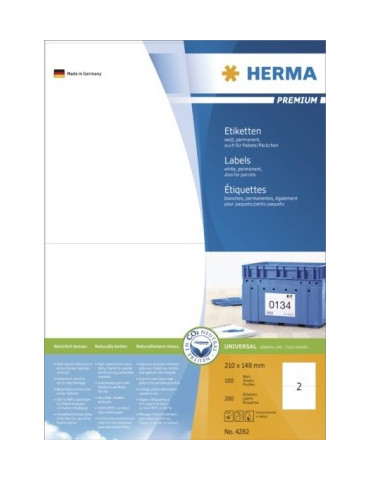 ÉTIQUETTES PREMIUM A4 100 210x148