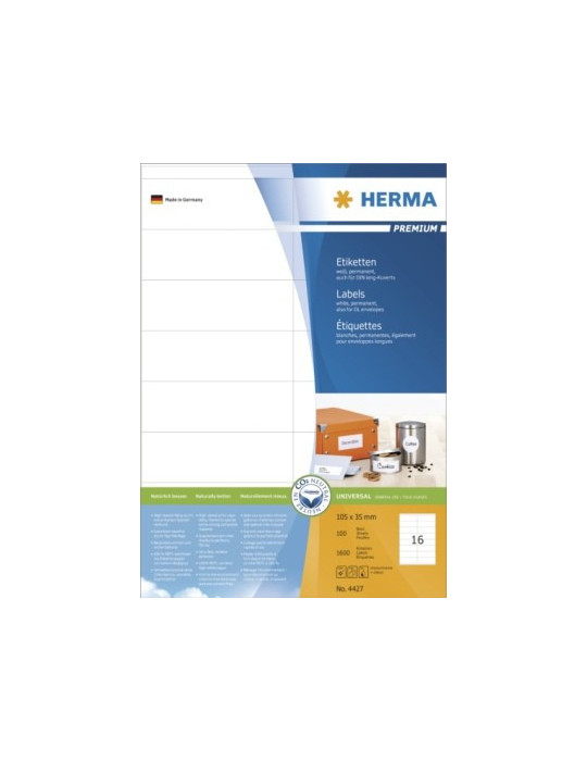 ÉTIQUETTES PREMIUM A4 100 105x35