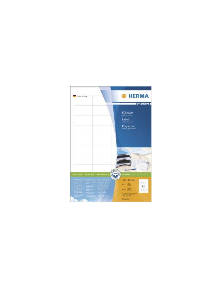 ÉTIQUETTES PREMIUM A4 100 48,5x25,4