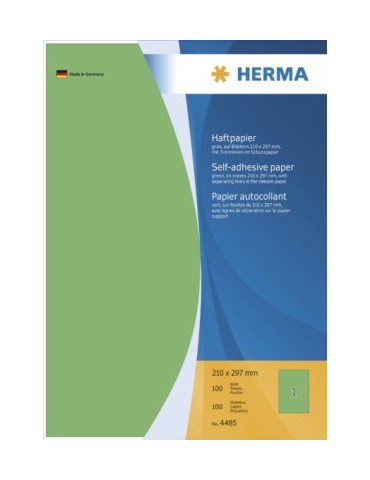 PAPIER ADHESIF A4 VERT