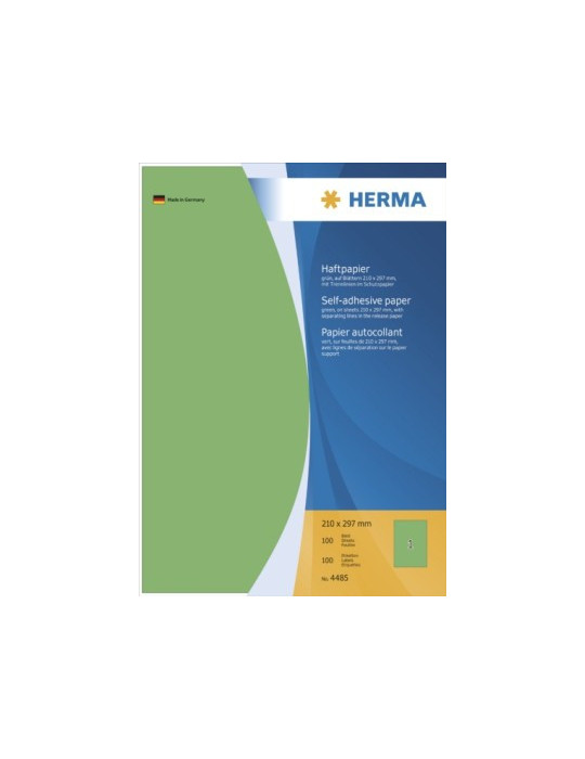 PAPIER ADHESIF A4 VERT