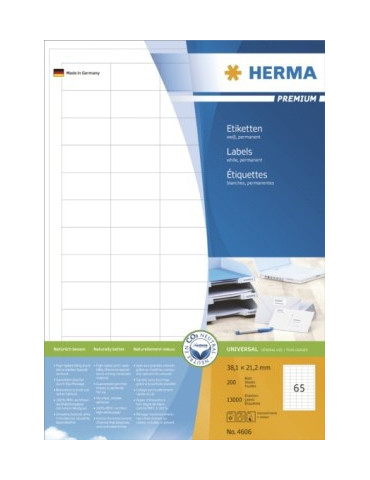 ÉTIQUETTES PREMIUM A4 200 38,1x21,2 S