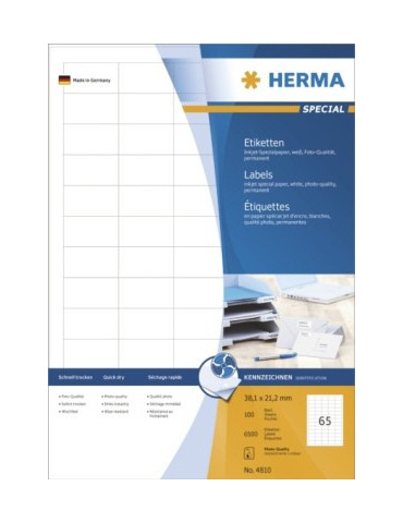 ÉTIQU. JET D'ENCRE A4 100 38,1x21,2