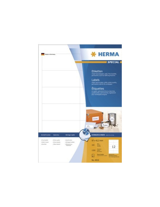 ÉTIQU. JET D'ENCRE A4 100 97x42,3