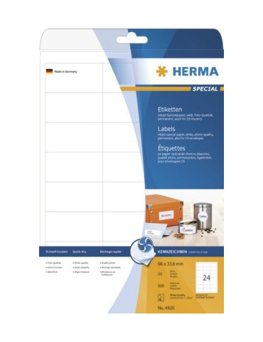 ÉTIQU. JET D'ENCRE A4 25 66x33,8