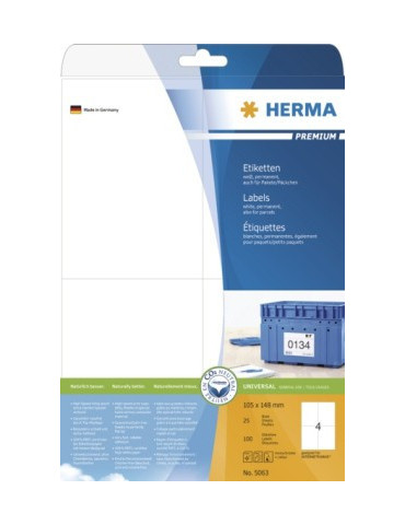 ÉTIQUETTES PREMIUM A4 25 105x148