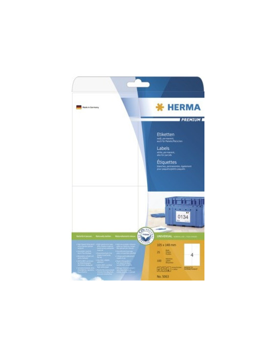 ÉTIQUETTES PREMIUM A4 25 105x148