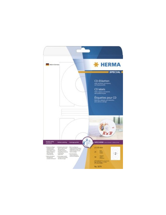 ÉTIQU. CD OPAQUES A4 25 Ø 116