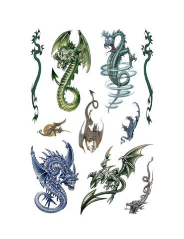 TATOUAGES ART COULEUR DRAGONS