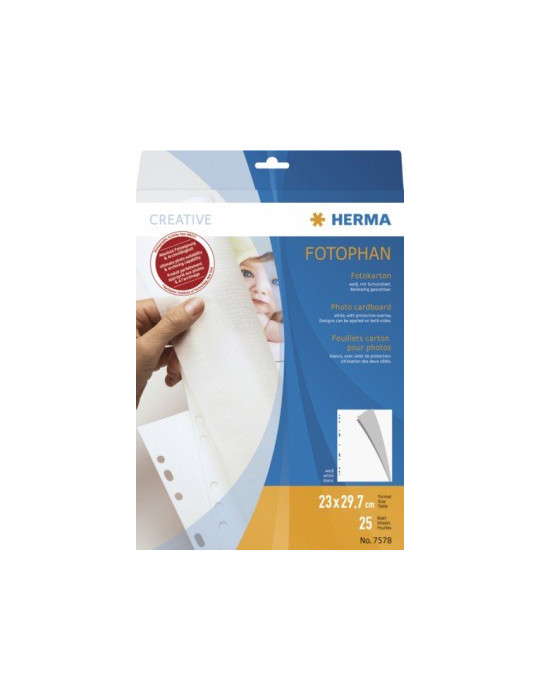 FEUILLET CARTON BLANC 25