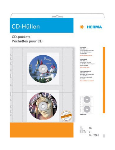 POCHETTES CD/DVD A4 10 PCS