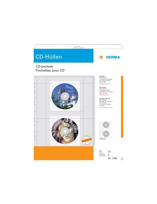 POCHETTES CD/DVD A4 10 PCS