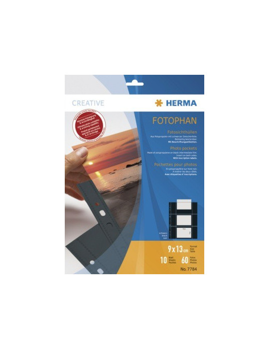 POCH. TRANSP. FOTOPHAN 9x13 NOIRES