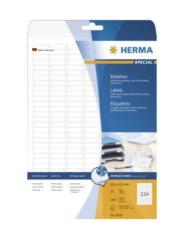 ÉTIQU. JET D'ENCRE A4 25 25,4x8,5