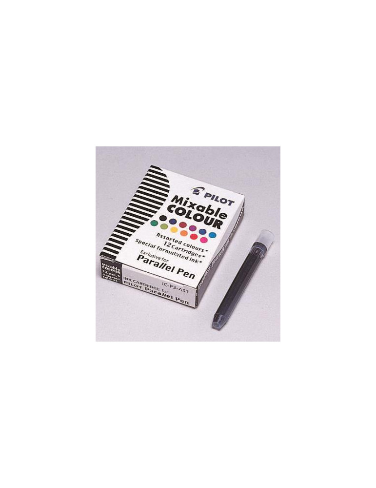 12 recharges assortis Parallel Pen