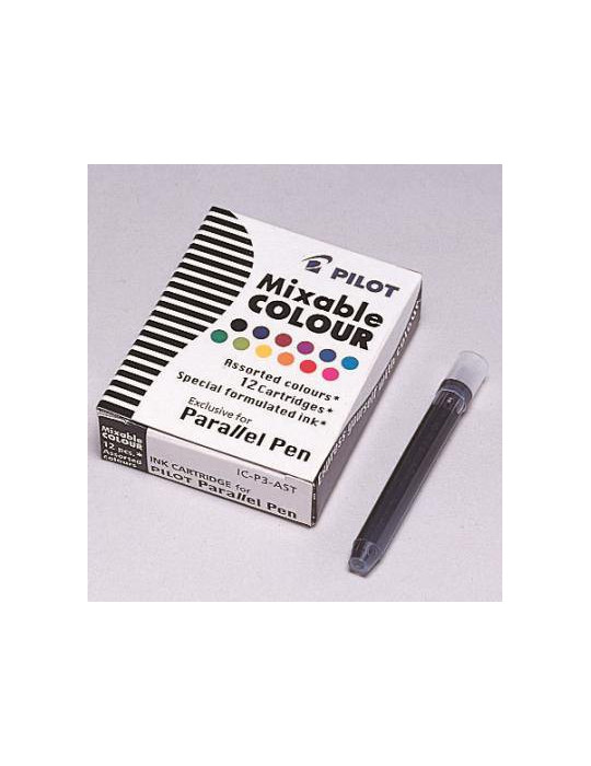 12 recharges assortis Parallel Pen