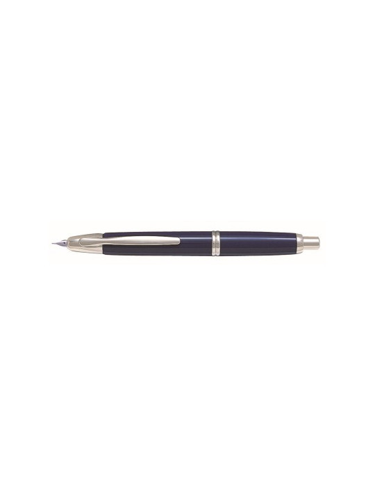 Stylo Plume Capless Rhodium Bleu Large