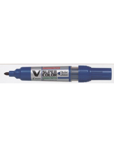 Permanent Marker V-Super Color pointe ogive moyen bleu