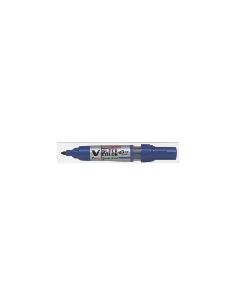 Permanent Marker V-Super Color pointe ogive moyen bleu
